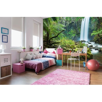 DIMEX ART s. r. o Самозалепваща се флизелинова фототапета водопад в джунглата 375 x 250 см