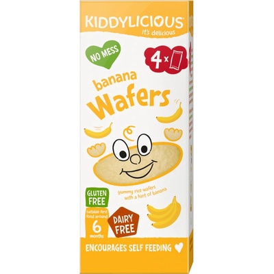 Zdravé banánové oplatky Kiddylicious - Banana Wafers MULTIPACK 4 x 5 g