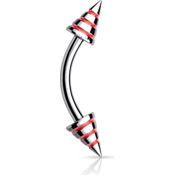 Šperky4U piercing do obočí OB01129-R