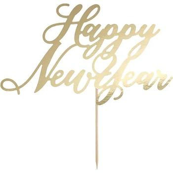 Image 1 of PartyDeco Украса за торта - Happy New Year