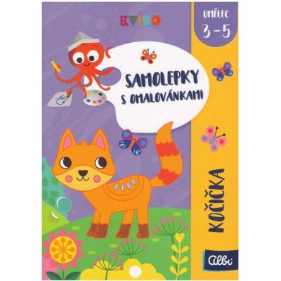Samolepky s omalovánkami KOČIČKA