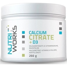 NutriWorks Calcium Citrate + D3 250 g