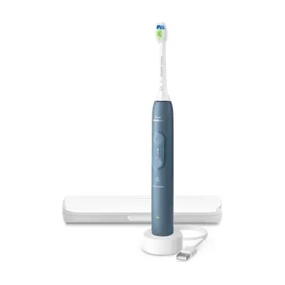 Philips Sonicare Series 4100 4 настройки на почистване Сензор за натиск калъф за съхранение синя (HX4043/48)