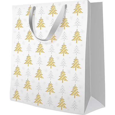Darčeková taška PAW premium Christmas Tree Check, veľká