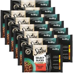Sheba Select Slices Консерви Сочен избор 12 x (4 x 85 г)