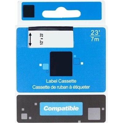PRINTLINE kompatibilní páska s DYMO 18057, 19mm,1.5m,černý tisk/bílý p., RHINO, bužírka PLTD73
