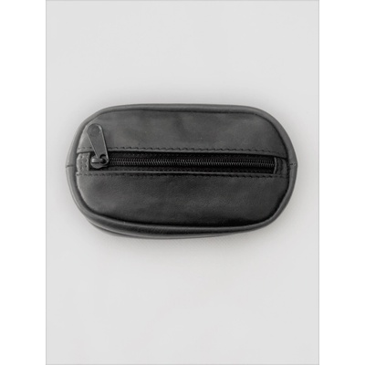 Klíčenka Arwel kožená se dvěma velkými zipovými kapsami černá 619-0375