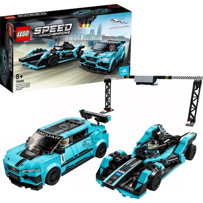 LEGO® Speed Champions 76898 Formula E Panasonic Jaguar Racing GEN2 car & Jaguar I-PACE eTROPHY