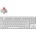 Keychron K8 Pro White QMK/VIA TKL K Pro Red Switch (K8P-P1)