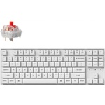 Keychron K8 Pro White QMK/VIA TKL K Pro Red Switch (K8P-P1) Клавиатури