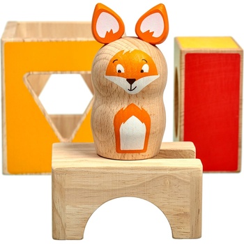 LUCY&LEO Дървена мозайка - игра - Хитра Лисана, Lucy&Leo (LL231)