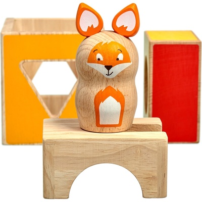 LUCY&LEO Дървена мозайка - игра - Хитра Лисана, Lucy&Leo (LL231)