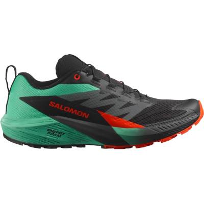 Salomon Мъжки маратонки Salomon Sense Ride 5 Trail running shoes - Black / Bay / Cherry Tomato - размер 40 2/3 (EU) (023-1364-0712)