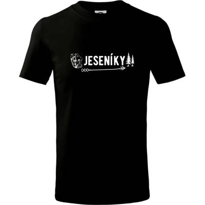 Jeseníky nápisTričko dětské bavlněné Černá