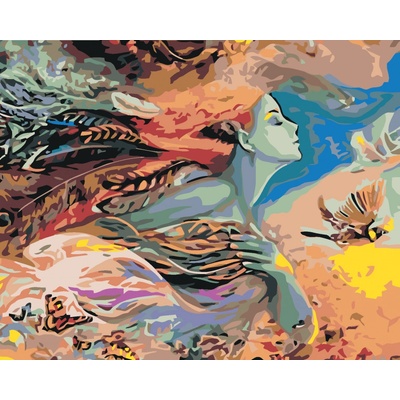 zuty Malování podle čísel Matka příroda 100 x 80 cm vypnuté plátno na rám