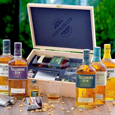 Dárková Sada Tullamore Dew Contraband Víko s vánočním motivem a textem