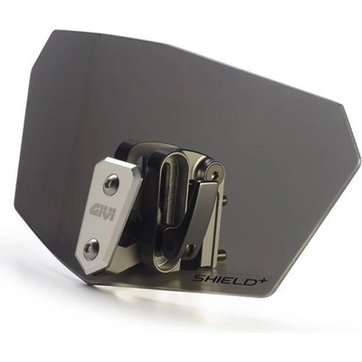 S180F Shield+přídavné plexi Givi kouřové univerzální, s hliníkovým úchytem