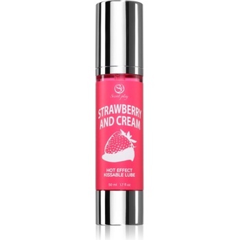 Secret Play Hot Effect Strawberry with Cream лубрикант гел с вкус Strawberry with Cream 50ml
