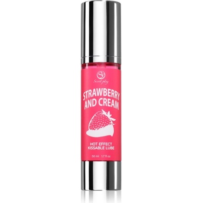 Secret Play Hot Effect Strawberry with Cream лубрикант гел с вкус Strawberry with Cream 50ml