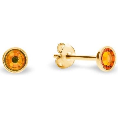 Spark oranžové se Swarovski Elements Pinpoint Studs KG2038SS10TG Tangerine
