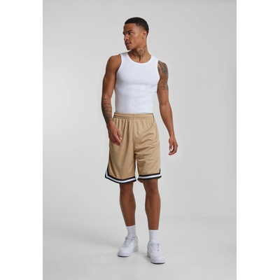 Urban Classics Мъжки къси панталони в бежов цвят Urban Classics Stripes UB-TB243-14142 - Бежов, размер S