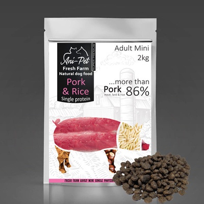 Fresh Farm Adult Mini Single Protein Pork & Rice 2 kg
