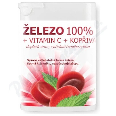 Železo 100% + vitamin C + kopřiva 90 tabliet
