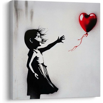Obraz srdce ve větru street art - 50x50