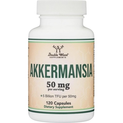 Double Wood Supplements Akkermansia | Probiotic with 5 Billion Active Cells [120 капсули]