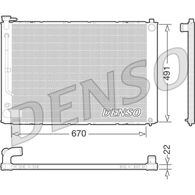 Chladič motora DENSO DRM51011