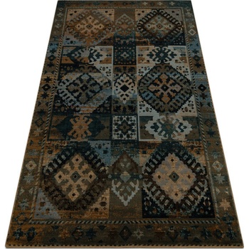 Najkoberce OMEGA AVAR rám / kosoštvorce hnedý