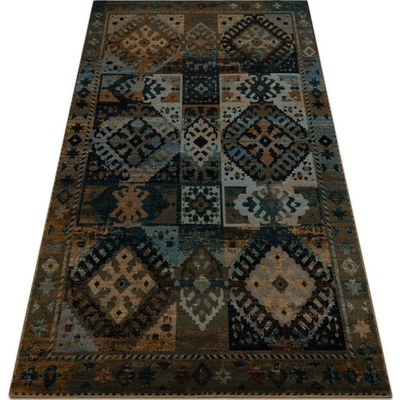 Najkoberce OMEGA AVAR rám / kosoštvorce hnedý