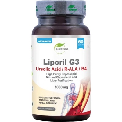 Grewia Liporil G3 | Ursolic Acid & R-Ala & B4 [60 капсули]