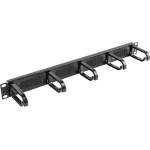 Lanberg Кабелен мениджмънт панел Lanberg AK-1203-B, 19" 1U четка с 5 пръстена черен - AK-1203-B (AK-1203-B)