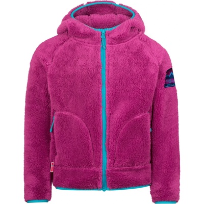 TROLLKIDS Детско поларено яке Trollkids Girl's Borgund Jacket XT Fleece jacket - Bright Berry / Dark Turquoise - размер 122 (EU) (703-4657-0121)