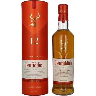 GLENFIDDICH TRIPLE OAK 12y 40% 0,7 l (tuba)