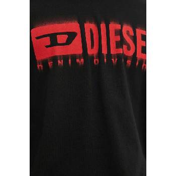 Diesel Памучна тениска Diesel T-ADJUST-Q7 в черно с принт A15398.0GRAI (A15398.0GRAI)