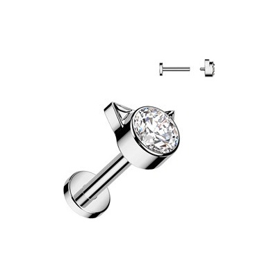 Šperky4U piercing do brady titan Kitty TIT1371-1208