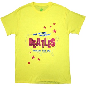 The Beatles American Tour '64 (Back Print) Yellow XL Риза (BEATTEE647MY04)