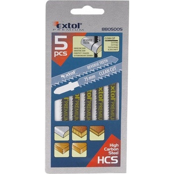 Extol Premium 8805005 plátky do přímočaré pily 5ks