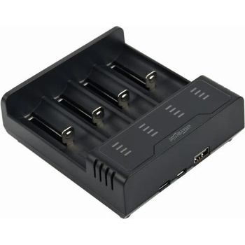 Gembird BC-USB-02 Бързо зарядно устройство за Ni-MH + Li-ion батерии, черно (BC-USB-02)