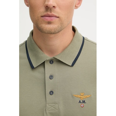 Aeronautica Militare тениска с яка мъжка от памук (PO1308UP00082)