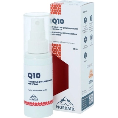Nordaid Coenzyme Q10 Ubiquinone + B6 Спрей за уста, 30 ml, Nordaid (011055 NRD)