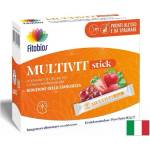 Fitobios Пълен спектър витамини и минерали - За енергия, имунитет и тонус, Multivit Stick, 14 течни сашета (430956 FITO)