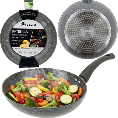 KERAMICKÁ PANVICA 24 CM INDUKCIA PLYN ELEKTRICKÁ VELIO