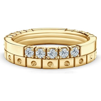 Savicki Sada prsteňov Symphony zlato laboratórne diamanty ZST SAVNo 539Z 537LAB Z