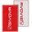 GIVOVA Хавлиена кърпа Givova Double Face 80x165 cm towel - Red / White (Red / White)