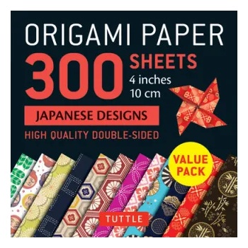 Tuttle Publishing Origami Paper 300 sheets Japanese Designs 4" (10 cm)