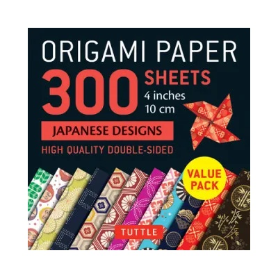 Tuttle Publishing Origami Paper 300 sheets Japanese Designs 4" (10 cm) | Tuttle Publishing