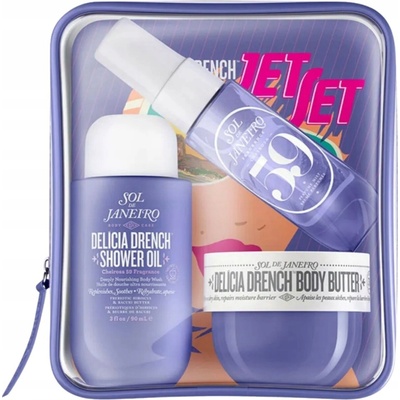 Sol de Janeiro Delicia Drench Sol de Janeiro Delicia Drench hluboce hydratační tělové máslo pro suchou pokožku 50 ml + Sol de Janeiro Cheirosa '59 sprej na tělo a vlasy 30 ml + Sol de Jane